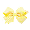 King Grosgrain and Seersucker Fabric Overlay Hair Bow - More Colors