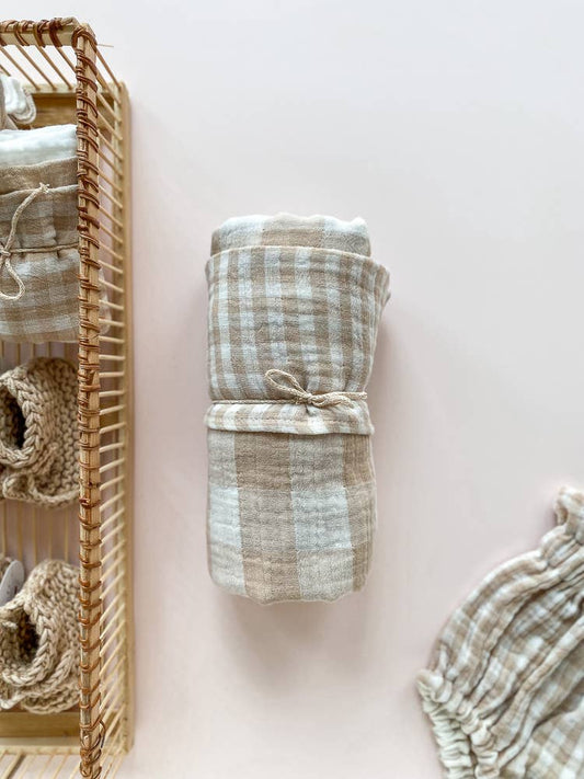 Muslin Swaddle | Checkers