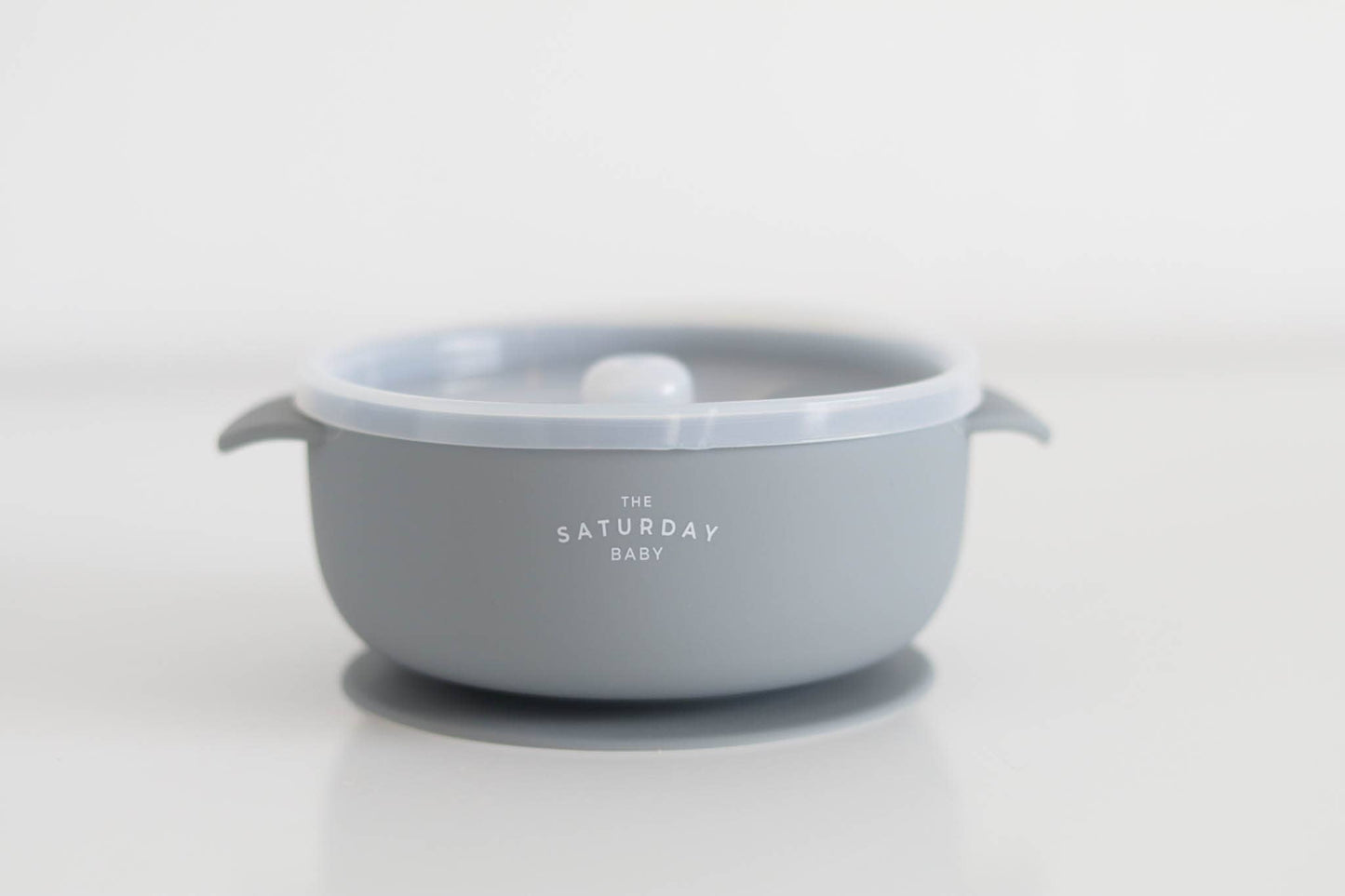 Suction Bowl With Lid - Sky