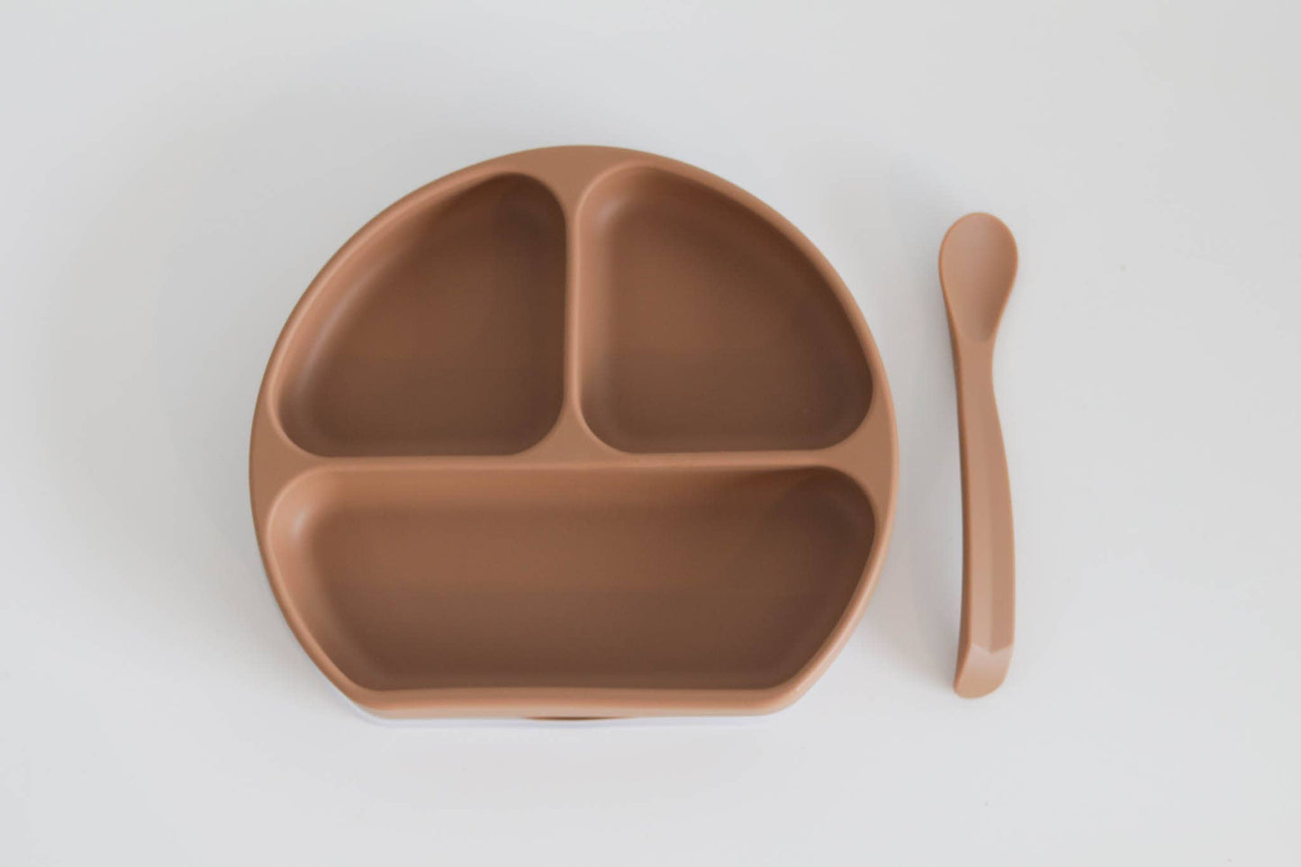 Silicone Suction Plate With Lid and Spoon - Coco