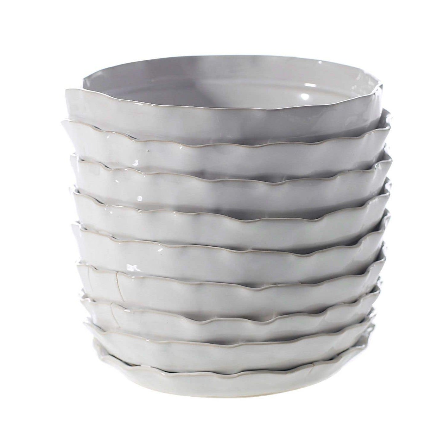 Artsi Planter Pot | 7.5" x 7"  - White