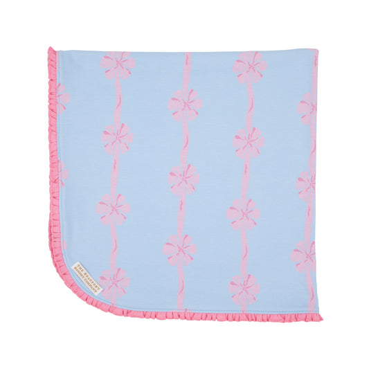 Baby Buggy Blanket - No Bow No Go/Hampton Hot Pink