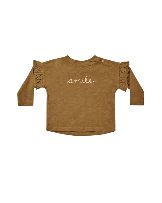 Ruffle Tee Shirt - Smile