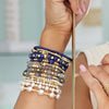 Admire Gold 3mm Bead Bracelet | Lapis