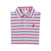 Prim and Proper Polo SS-Pima Broward Blue Stripe