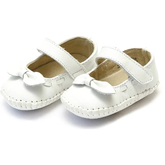 Clara Leather Mary Jane | White