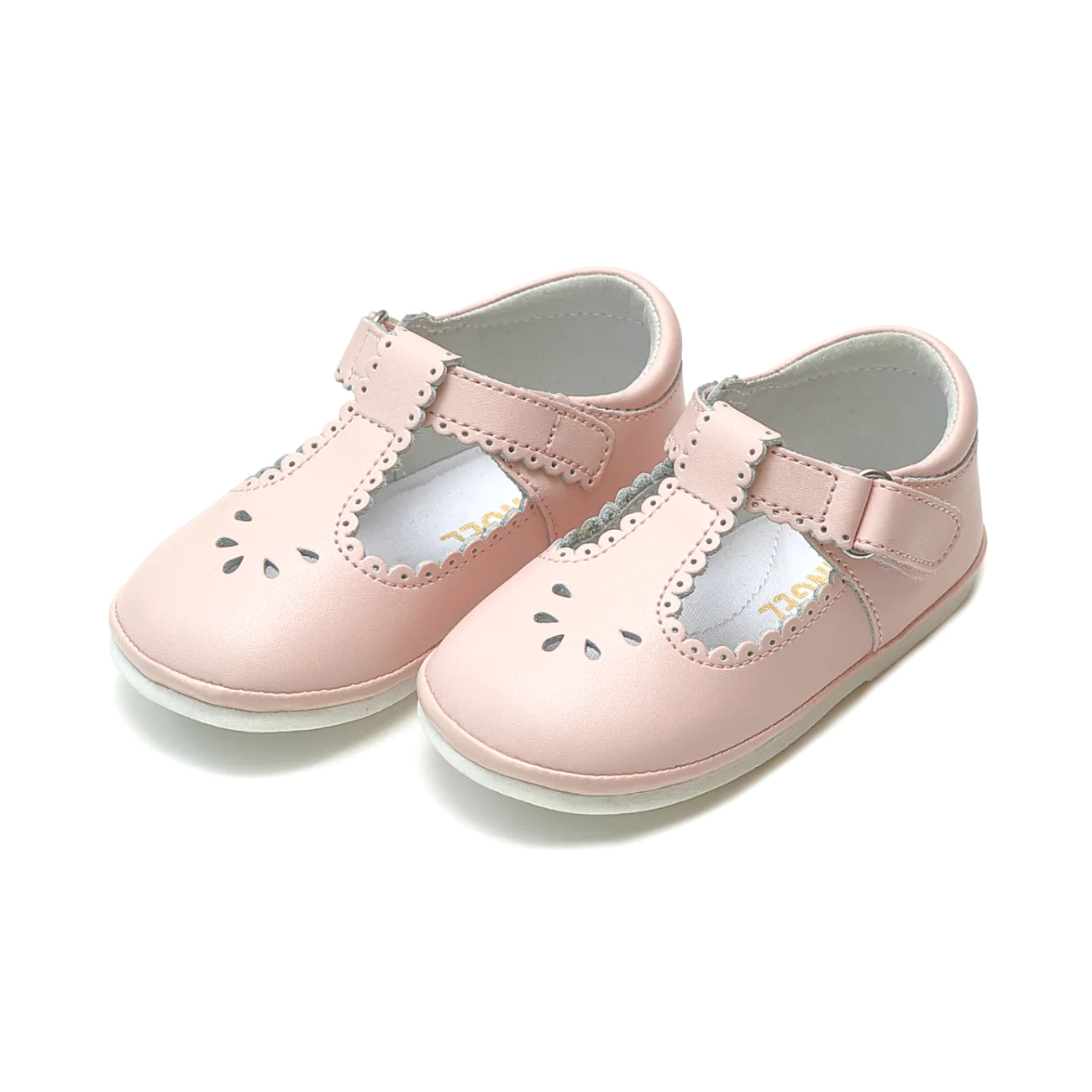 Dottie Scalloped T-Strap Mary Jane | Pink