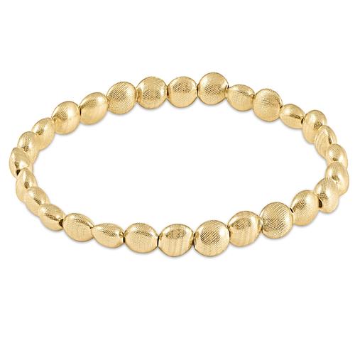 Honesty Gold 6mm Bead Bracelet