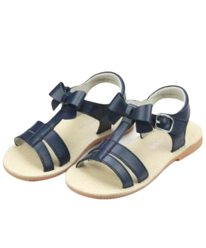 Janie Bow On Strap Sandal - Navy