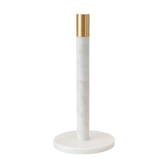 Marble Towel Holder w/ Brass Top