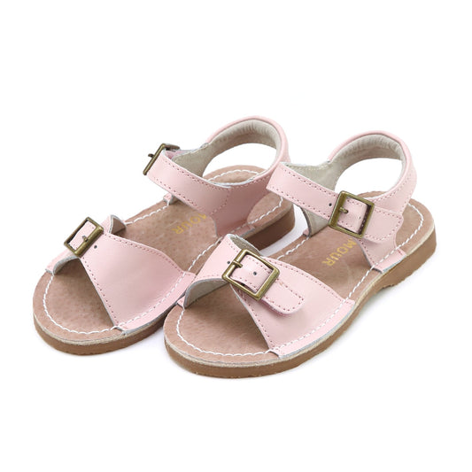 Olivia Buckled Sandal - Dusty Pink