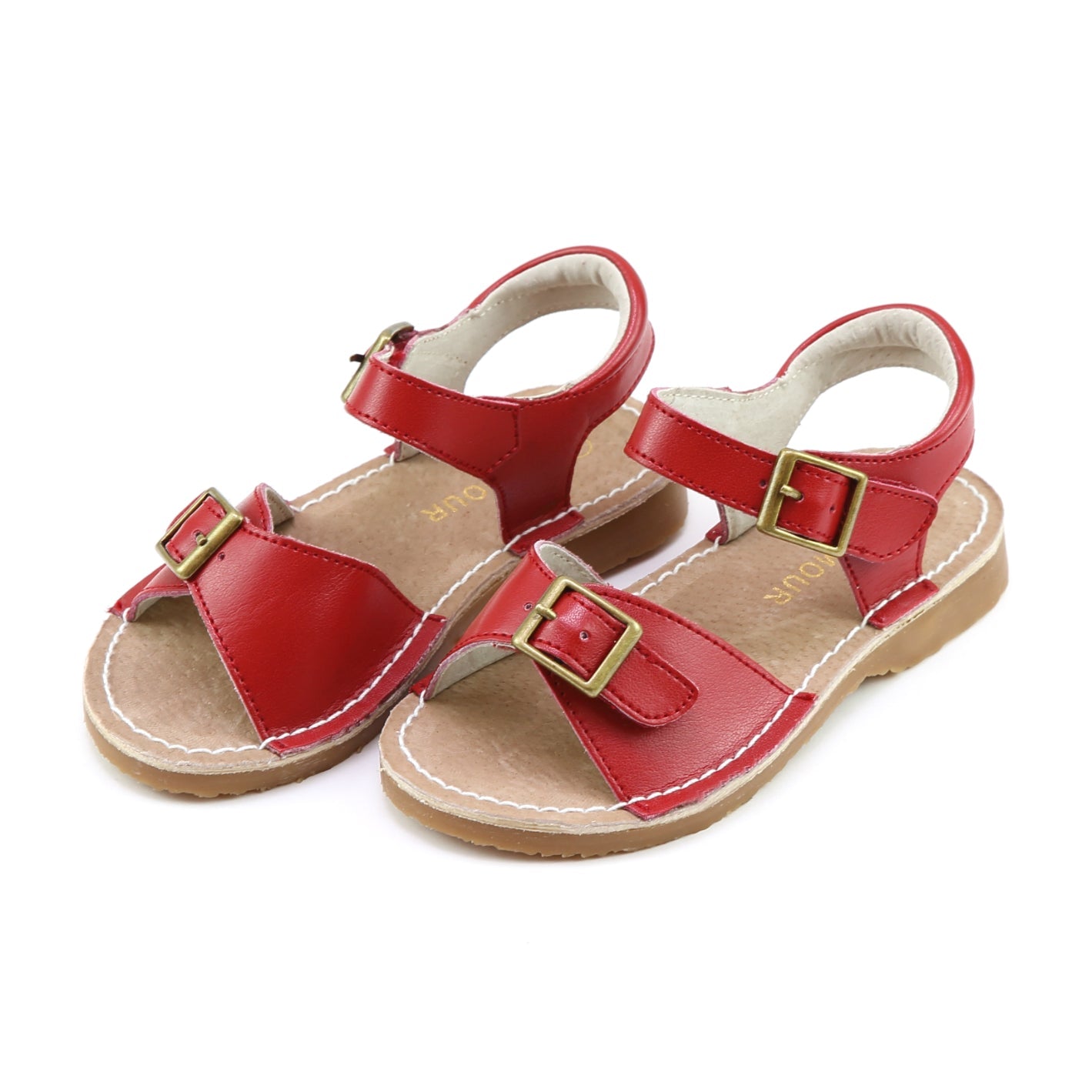 Olivia Buckled Sandal - Red