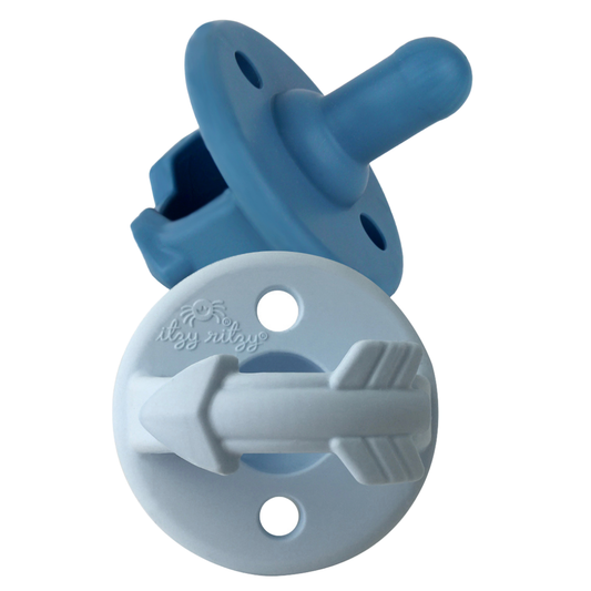 Sweetie Soother - Symmetrical Pacifier Set - Sky & Surf - Arrows