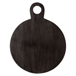 Black Acacia Wood Cutting Board - Round 18"