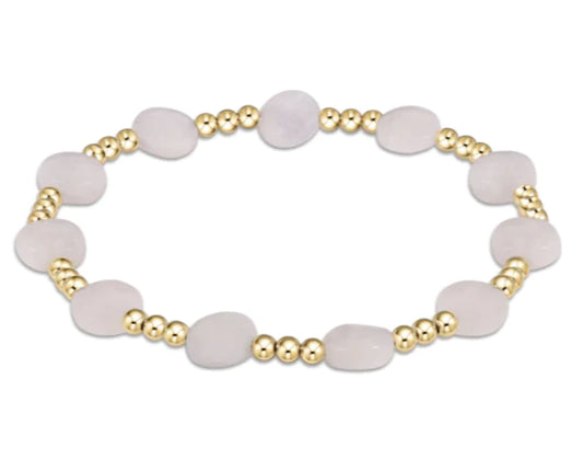 Admire Gold 3mm Bead Bracelet | Moonstone