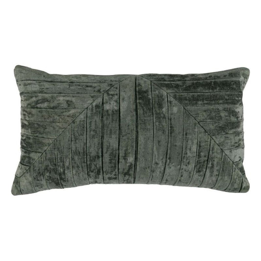 Aubry Forest Green Lumbar Pillow | 14" x 26"