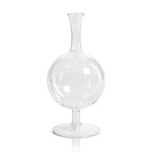 Glass Footed Vase - Round | 7.25"