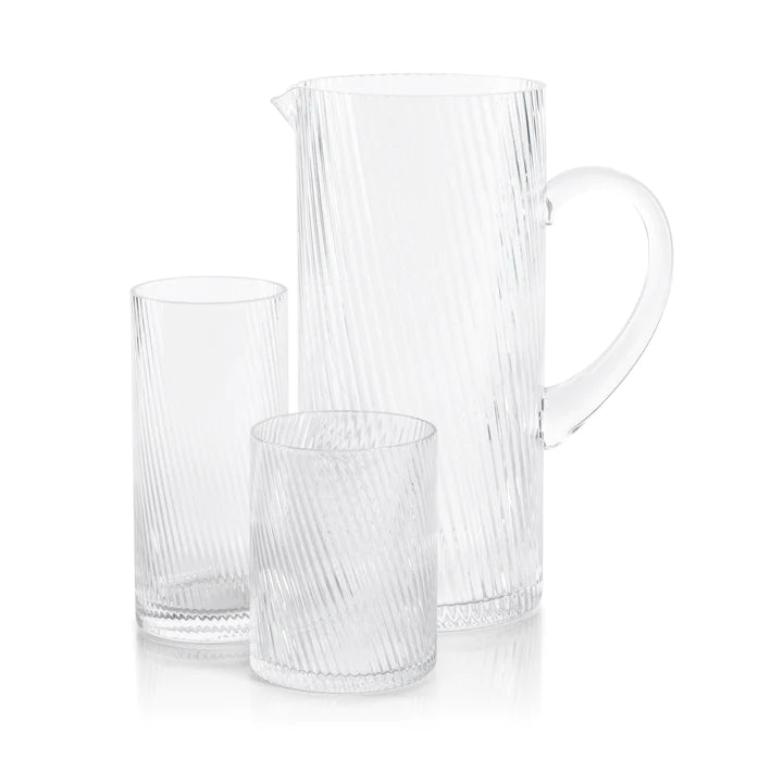 Rippled Glassware Pitcher