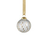 Frosted & Etched in Gold Glass Ornament | Clear | 3"