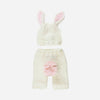 Bailey Bunny Hat and Pant Set | White + Pink