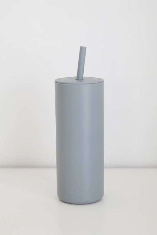 Adult Silicone Straw Cup - Sky