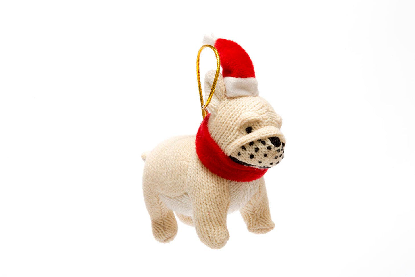 French Bulldog Knit Christmas Ornament