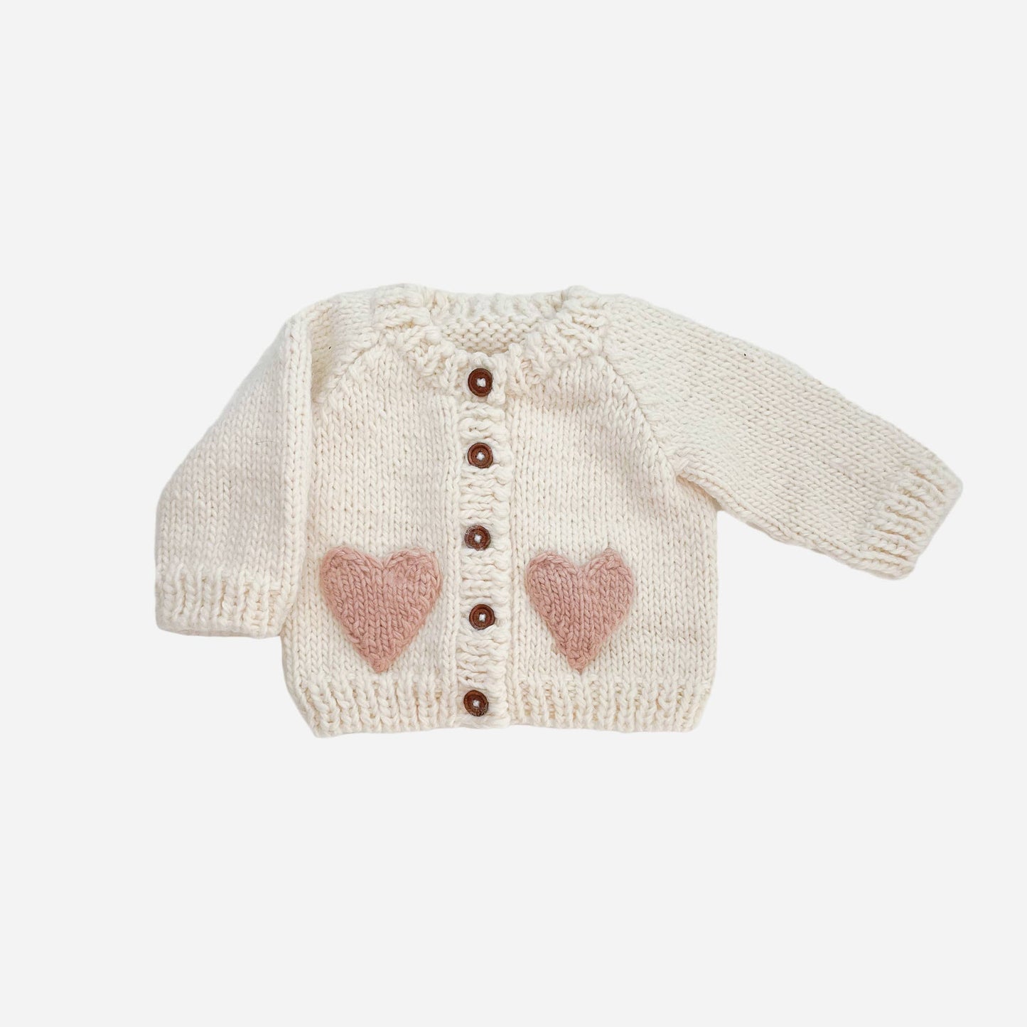 Heart Cardigan | Blush