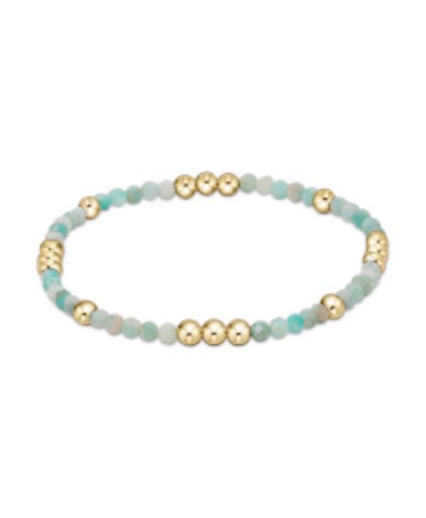 Worthy Pattern 3mm Bead Bracelet | Amazonite