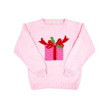 Isabelle’s Intarsia Sweater- Palm Beach Pink/Gift