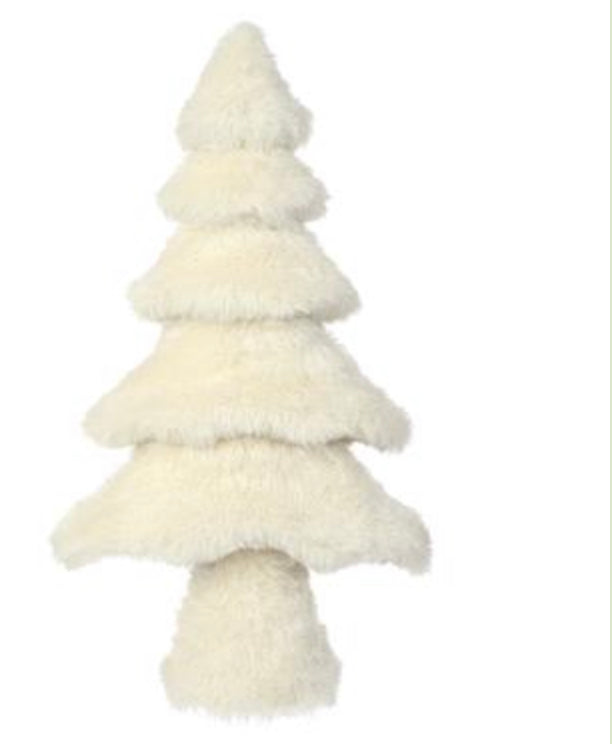 16.75” Fuzzy White Tree