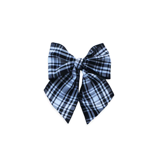 Tartan Sailor Bow | Black