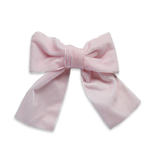 Big Velvet Sailor Bow | Light Pink