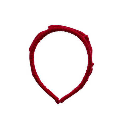 Velvet Crown Headband | Red