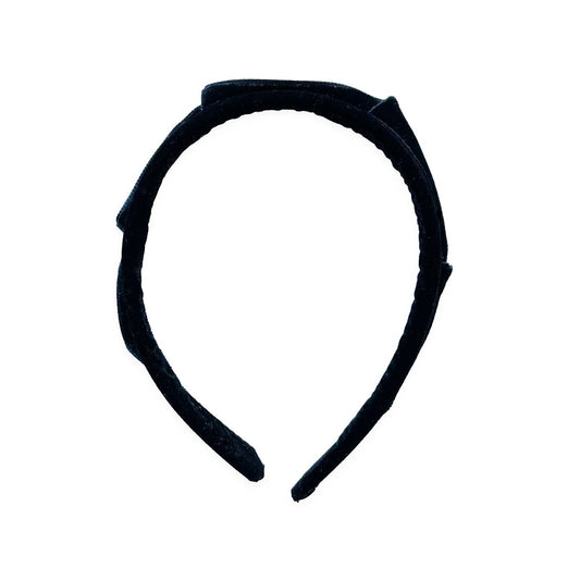 Velvet Crown Headband | Black