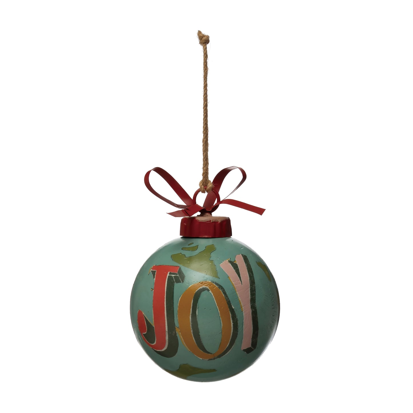 4" Hand Painted "JOY" Ornament