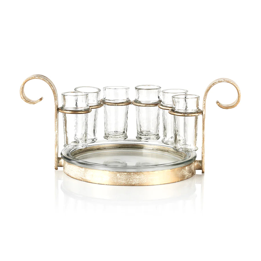 Fiesta 6 Shot Tequila Set  | Gold