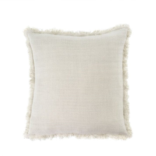 20x20 Frayed Edge Pillow - Oatmeal