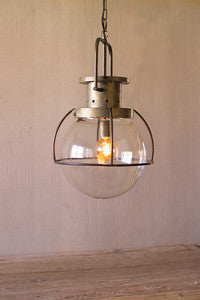 Glass Globe Pendant Light