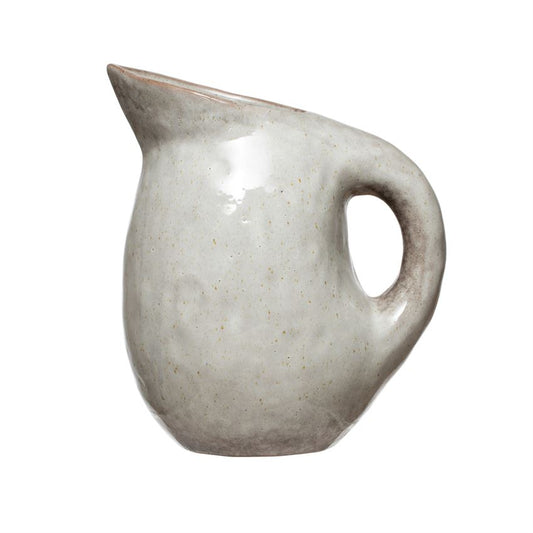 Stoneware Pitcher | Bone Reactive Glaze