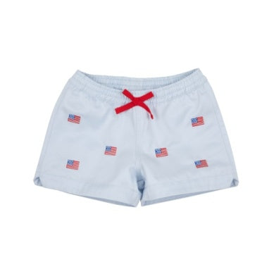 Critter Cheryl Twill Shorts | Buckhead Blue/Richmond Red Flags