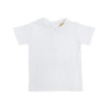 Peter Pan Collar Shirt/Onesie - Pima Short Sleeve - Worth Ave White