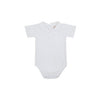 Peter Pan Collar Shirt/Onesie - Pima Short Sleeve - Worth Ave White