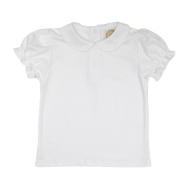 SS Maude’s Peter Pan Collar Shirt - Worth Avenue White